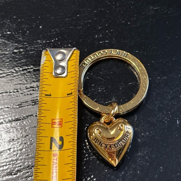 Vintage Juicy Couture gold puff heart key chain - Picture 7 of 7
